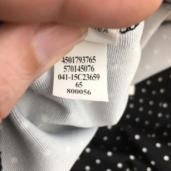 Chico's Black White Dot-Print Crop Leggings Womens 2 Large Pull On - Picture 13 of 14